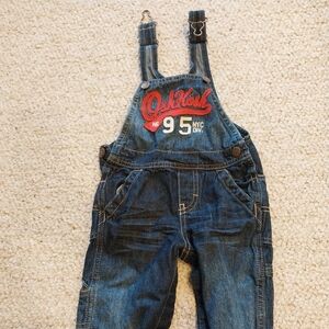 NOT FOR SALE. OshKosh Denim Overalls 12M Jeans Snaps Kids Boys Girls